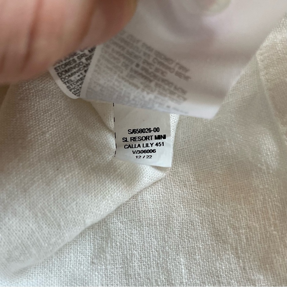 NWT Old Navy White Linen Mini Dress | M - Picture 9 of 9